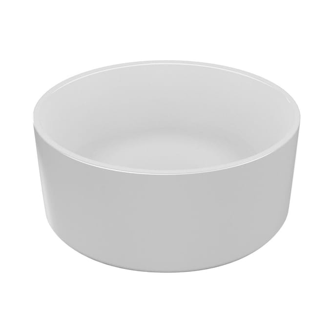 Allibert SMARTI Opbouwwaskom 25 cm glans wit polybeton