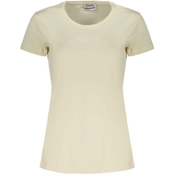 Freddy Beige Katoenen Dames T-shirt