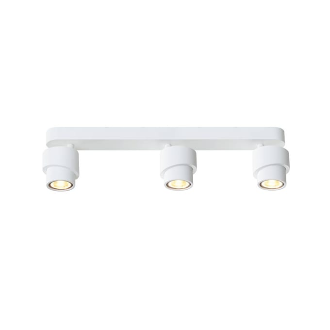 Escale LED spot BRUSH, wit, 50 cm, 3-lamps, metaal, dimbaar, 2.700 K