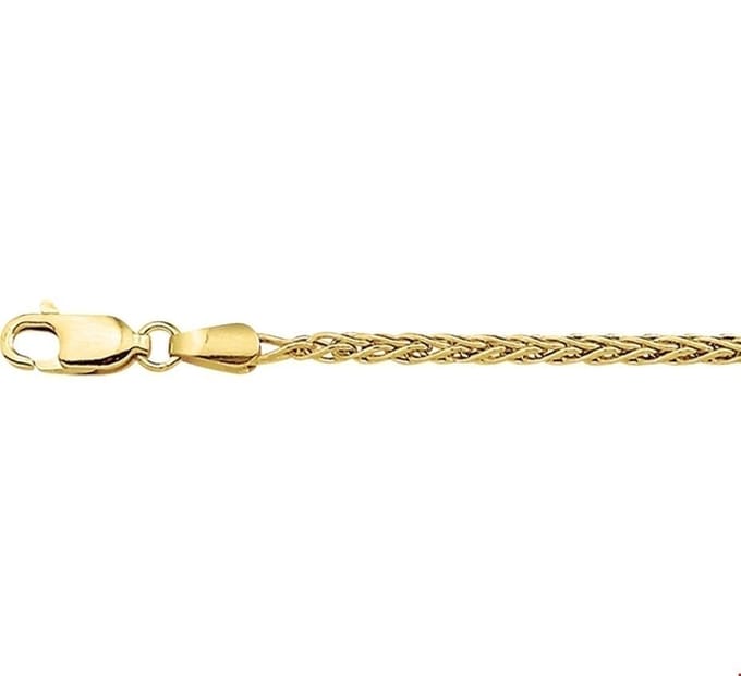 The Jewelry Collection Ketting Vossestaart 2,3 mm - Goud