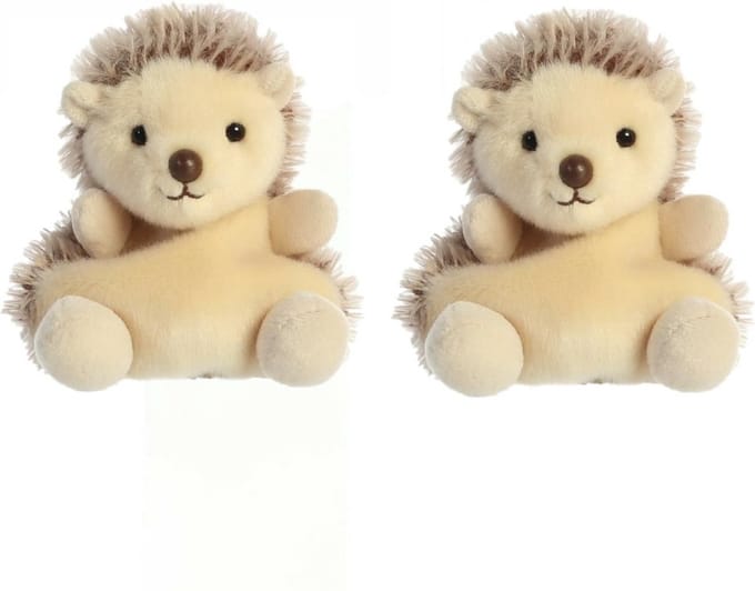 Aurora Pluche egel - 2x - 13 cm - Egels knuffels - tuindieren knuffels - speelgoed dieren