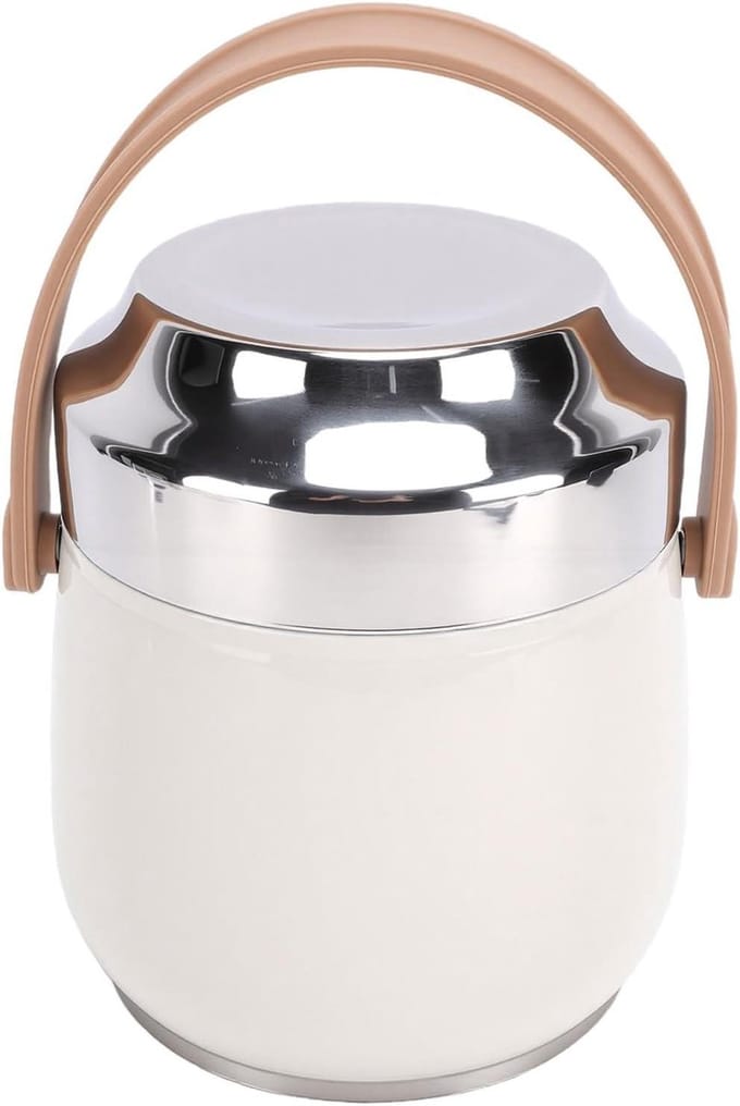 Draagbare Voedselcontainer - Thermos Lunchpot - Lunch Meenemen - Duurzame Constructie - 8.4L Capaciteit - Zilver