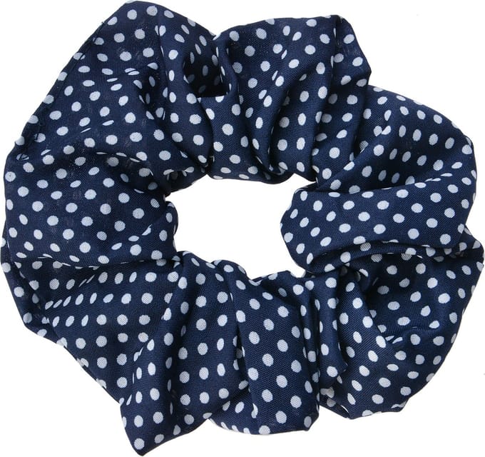 Scrunchie Haarelastiek Stippen Blauw