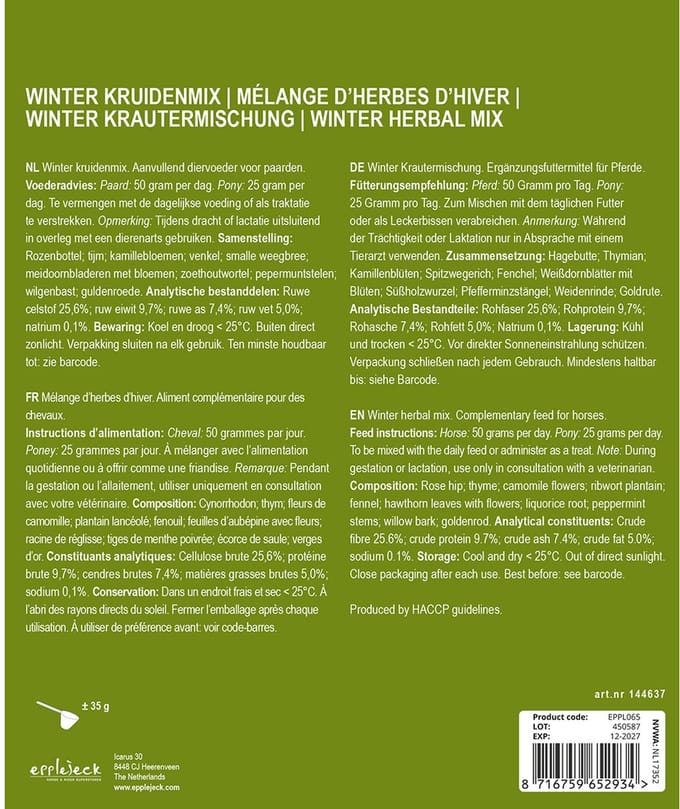 Epplejeck Epplejeck Winter Kruidenmix