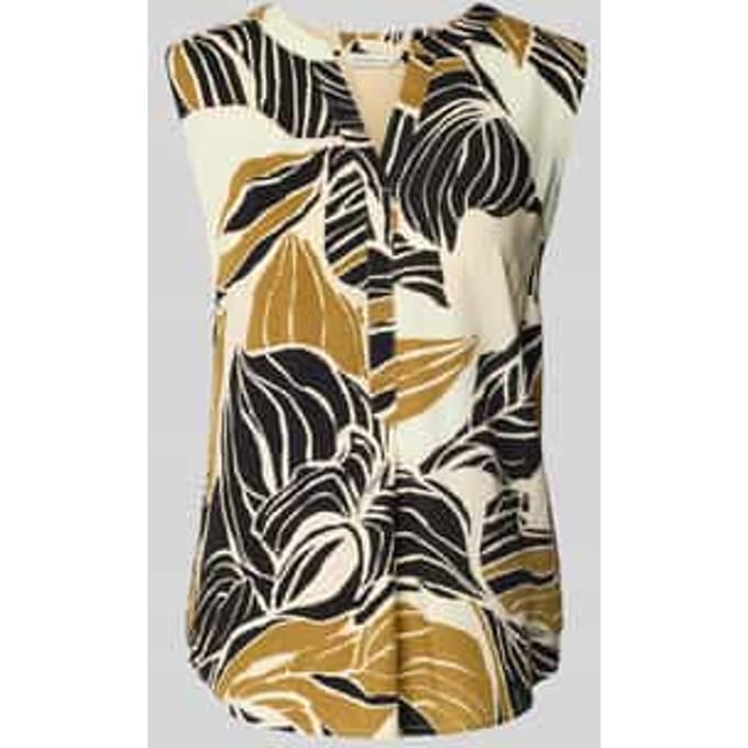 Regular fit blousetop met all-over motief