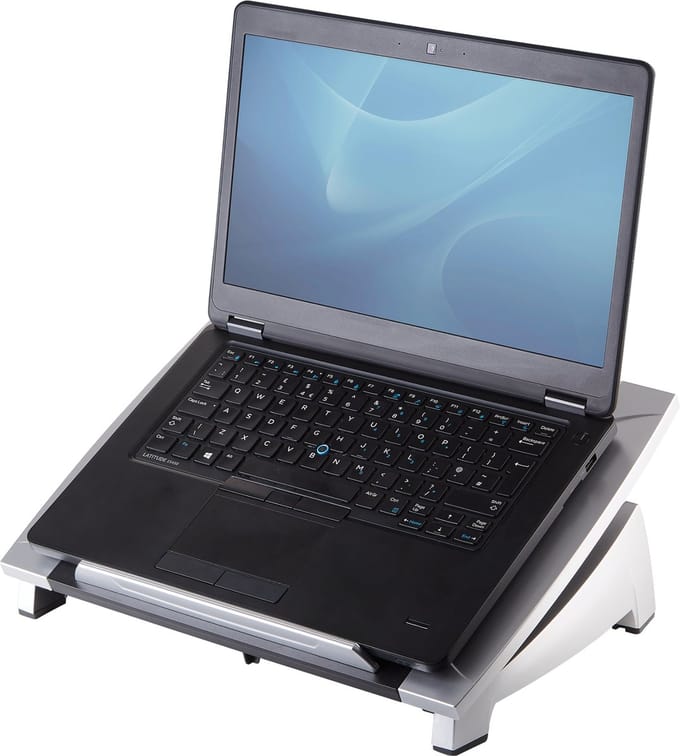 Fellowes Office Suites laptop standaard - verstelbaar | Ergonomische Laptop Verhoger | Laptophouder tot 5 kg | Laptopstandaard voor Thuiswerken en Kantoor