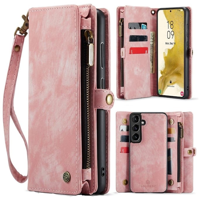 Solidenz Hoesje - Geschikt voor Samsung Galaxy A56 - Urban Wallet - Roze