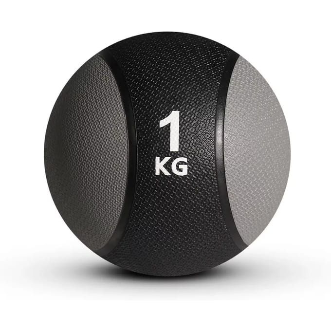 Sveltus Medicijnbal Rubber Zwart/Grijs - 1kg