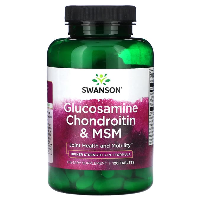 Glucosamine Chondroïtine et MSM, 120 Comprimés