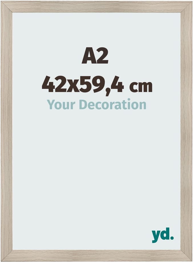 Your Decoration - Fotolijst A2 42x59,4 cm - MDF - Eiken Licht - Pisa