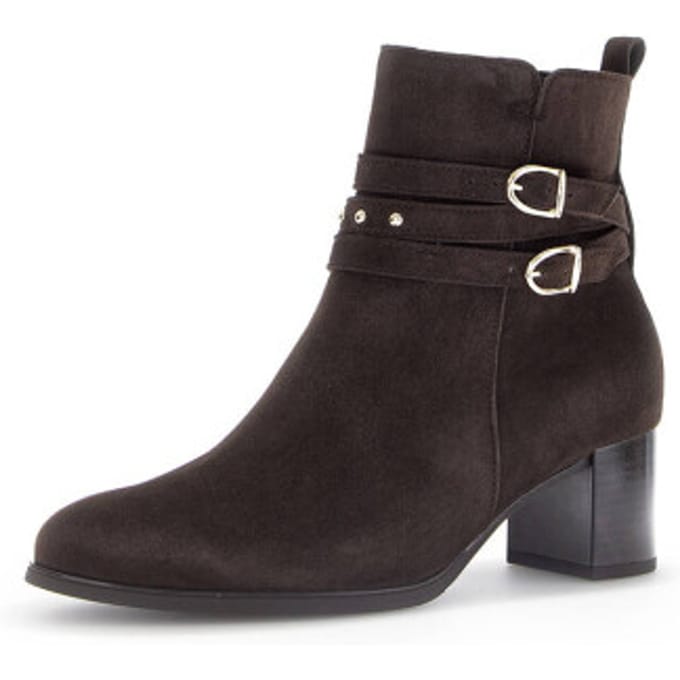 Gabor Gabor Enkellaarsjes bruin Suede