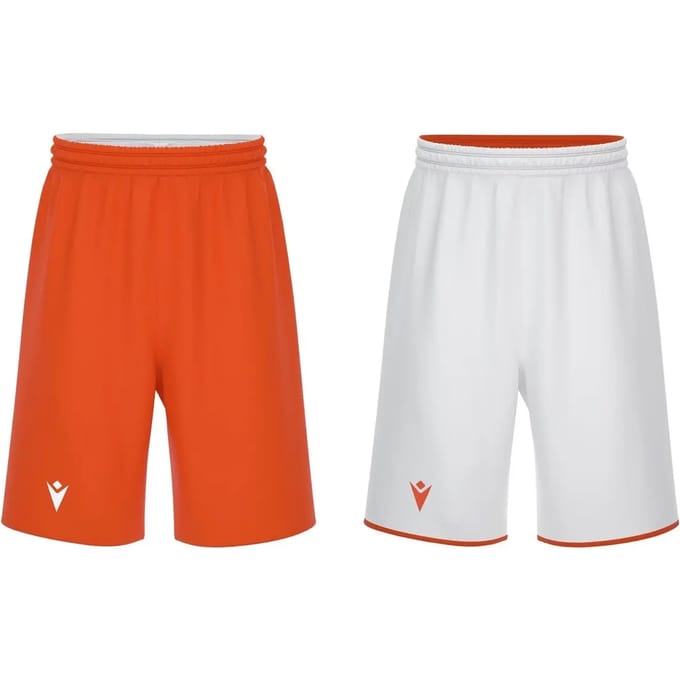 Macron X500 Reversible Short Heren - Oranje / Wit | Maat: S