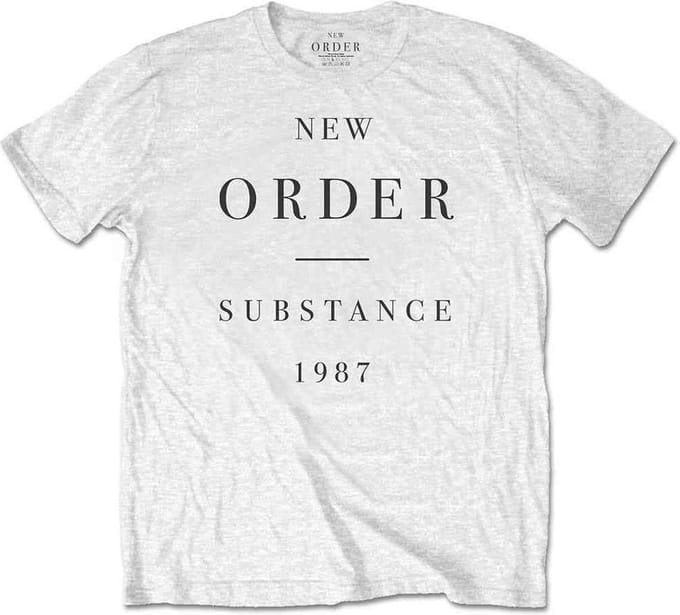 New Order - Substance Heren T-shirt - S - Wit
