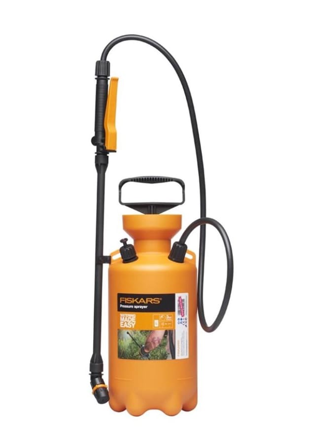 Fiskars Serie - Drukspuit - 5L - Verstelbare Sproeikop - Comfortabele Schouderriem