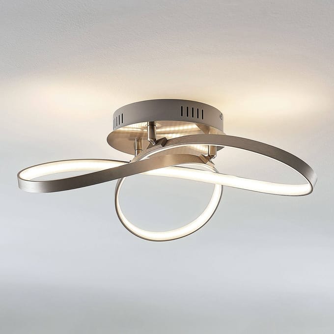 Lindby Moderne LED plafondlamp Saliha