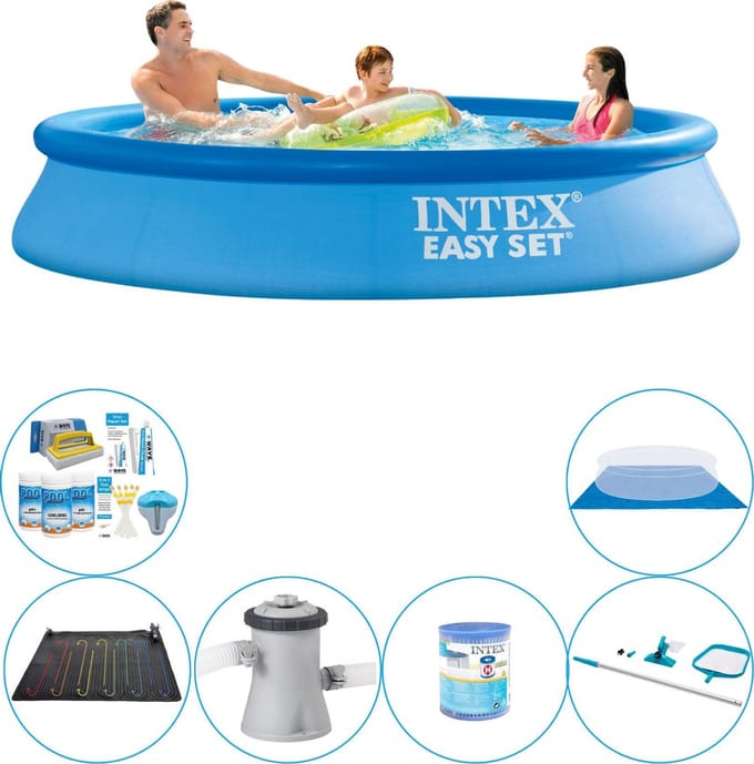 Easy Set Rond 305x61 cm - 7-delig - Zwembad Pakket