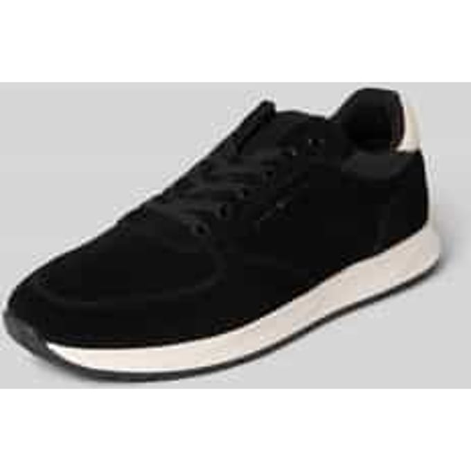 Lage sneakers van echt leer, model 'NEWPORT'
