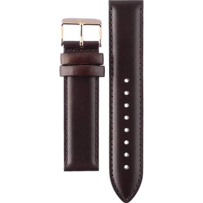 Daniel Wellington DW Strap Leather Bristol 20mm Rose Gold