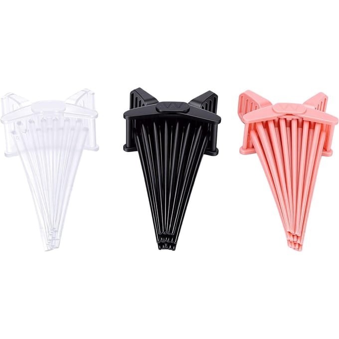 19 Pin Haar Volume Clip Zonder Hitte Hoge Elasticiteit Antislip Volume Knijper Wortel Lifter Haar Tool 3 stuks
