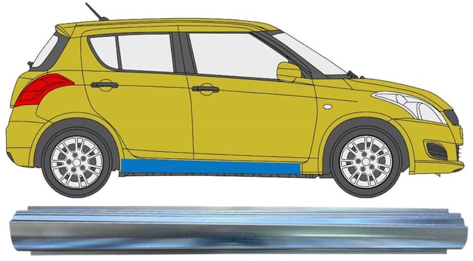 Reparatie dorpel voor Suzuki Swift 2010-2017 / Rechts