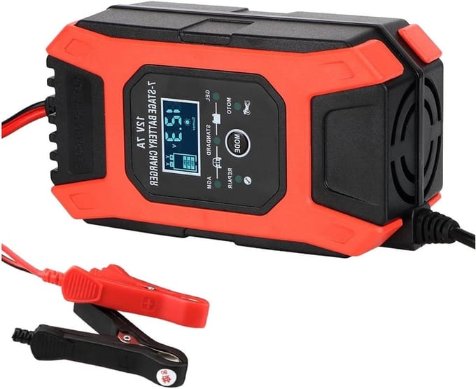 Slimme Acculader - Auto Accu Oplader - Voertuig Onderhoud - Microprocessor Gestuurd - 12V 7A - Zwart