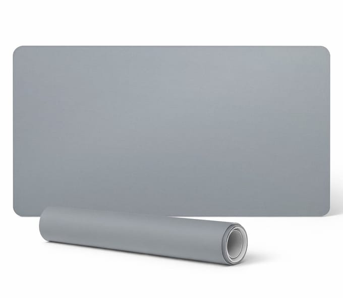 Moderne bureauonderlegger met originele print, grijs, 90x45 cm