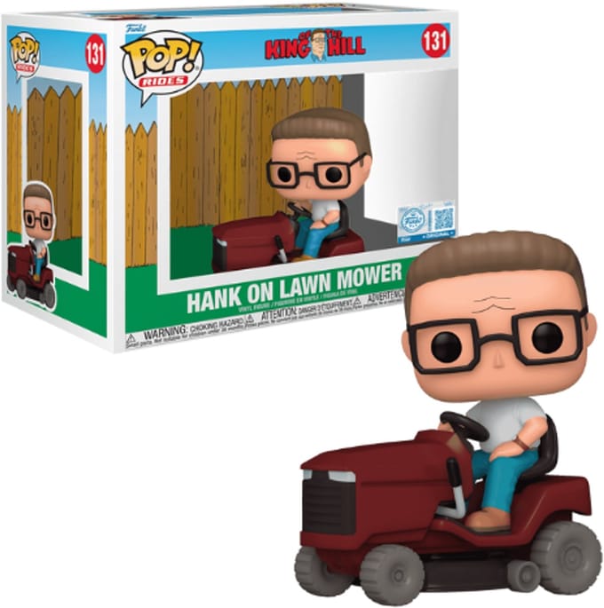Funko Pop! Animation: King of the Hill - Hank on Lawn Mower #131