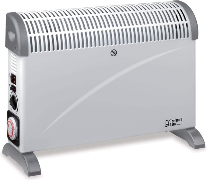 Plein Air TC-T24 Convector Kachel – 2000W – 3 Warmtestanden – Krachtige en Efficiënte Verwarming – Wit