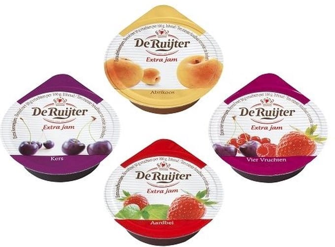 De Ruijter Jam Assortiment 50% - Broodbeleg - 200x 15gr