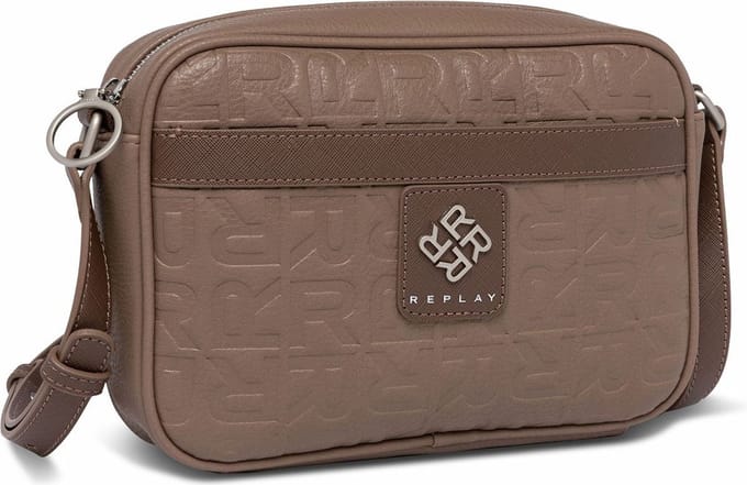 REPLAY Schoudertas Crossbody Bag Brown Iroko Bruine