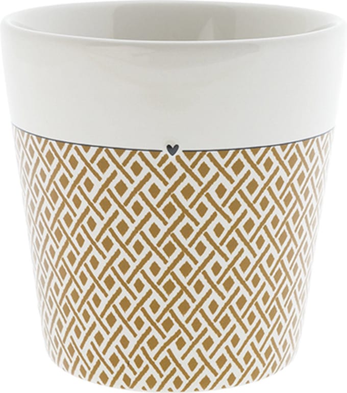 Bastion Collections - Beker - Karamel gevlochten