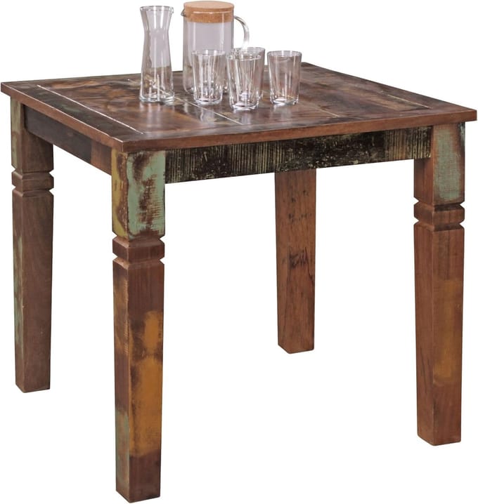 Kalkata Eettafel 80x80 cm – - 80x80 cm - Bruin - Novihome