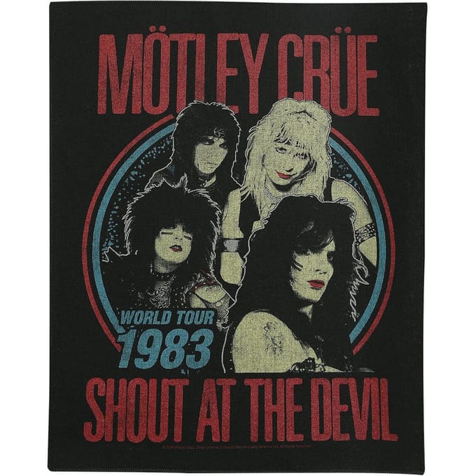 Motley Crue Shout at the devil Unisex Embleem - meerkleurig - Standard