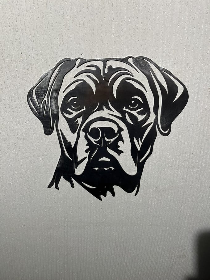 Metalen Hond - Cane Corso - Tuindecoratie - Cortenstaal