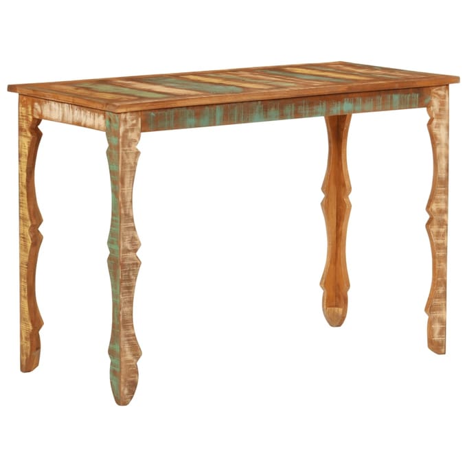 vidaXL - Eettafel - 110x52x76 - cm - gerecycled - massief - hout