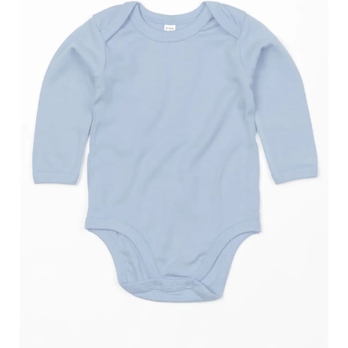Babybugz | Baby long Sleeve Bodysuit | Dusty Blue | 3 - 6 Maanden