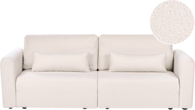 VAXHOLM - Driezitsbank - Beige - Bouclé