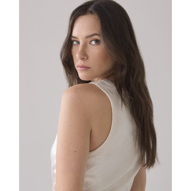 Summum Rib Tanktop (3s4873) Singlets Beige Lisbon-5138