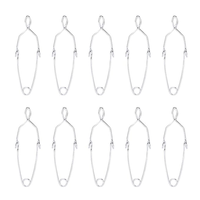 10 Stuks Reageerbuisklem Klem Experiment Test Houder Gereedschap voor Laboratorium Groot Formaat white