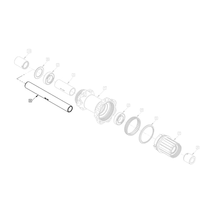 Schijf achterwielas Reynolds GW WL Lite Steel