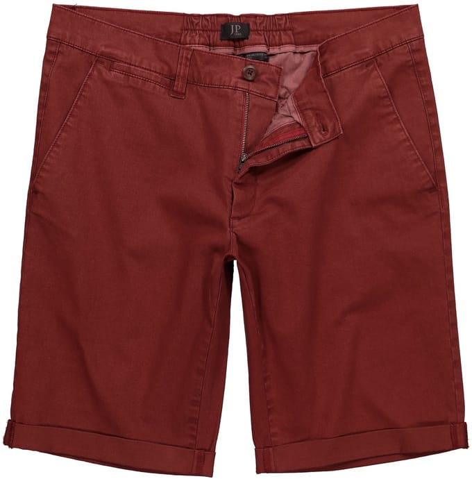 JP 1880 - Heren - Chino-bermuda Buik-Fit Regular Fit - Donkerrood - Maat 68