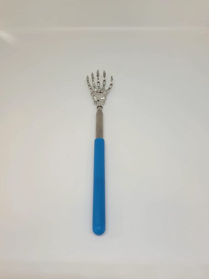 Jumada's - 2x Uitschuifbare Ruggenkrabber - De Terminator Blauw Massage Krabber - Verstelbaar - Accessoire