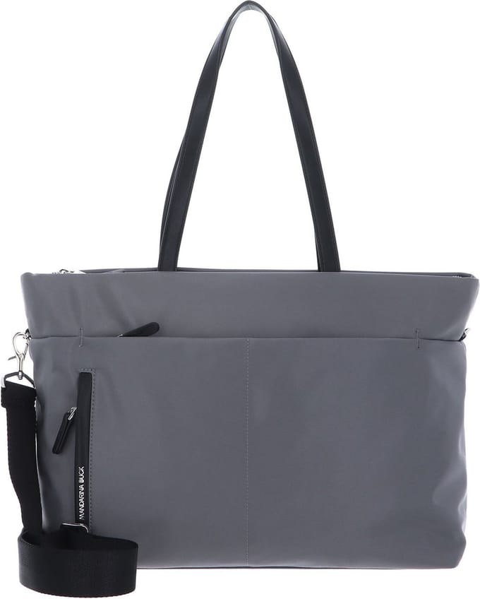 MANDARINA DUCK Schoudertas met laptopvak Hunter Shopper Smoked Pearl Grijs