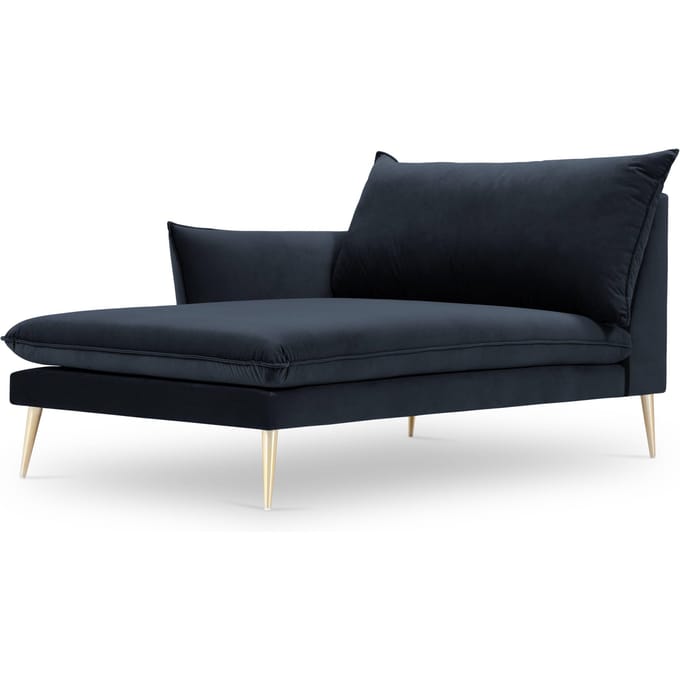 Chaise Longue Elio links velvet | Milo Casa