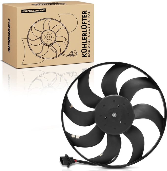 Frankberg 1x Motorradiator enkele ventilator