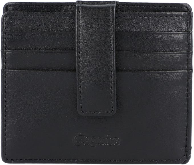 Esquire Oslo creditcard etui RFID leer 9.5 cm - 6 Sleuven - schwarz