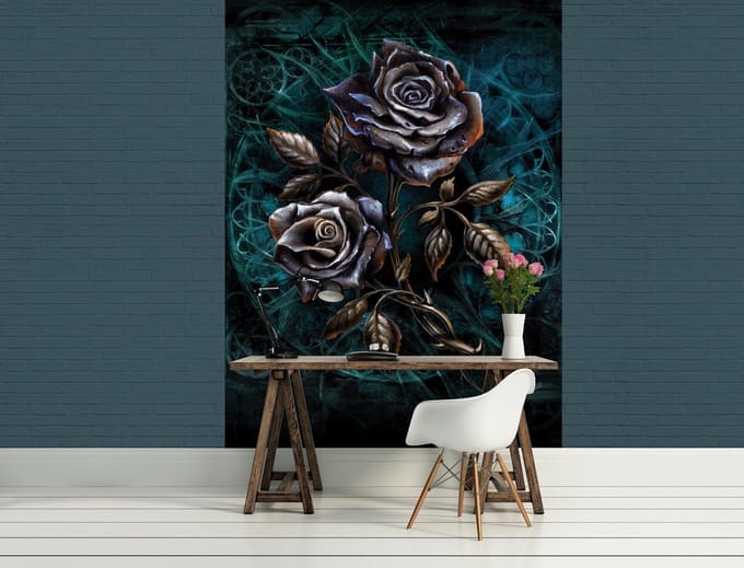 Alchemy Roses Tattoo Photo Wallcovering