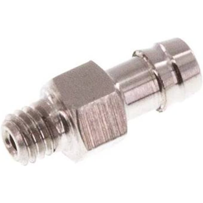 M3 Buitendraad x 3mm RVS Slangpilaar 40 Bar