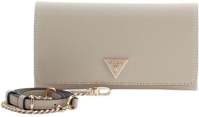 GUESS schoudertas Noelle II Xbody Flap Organizer Taupe