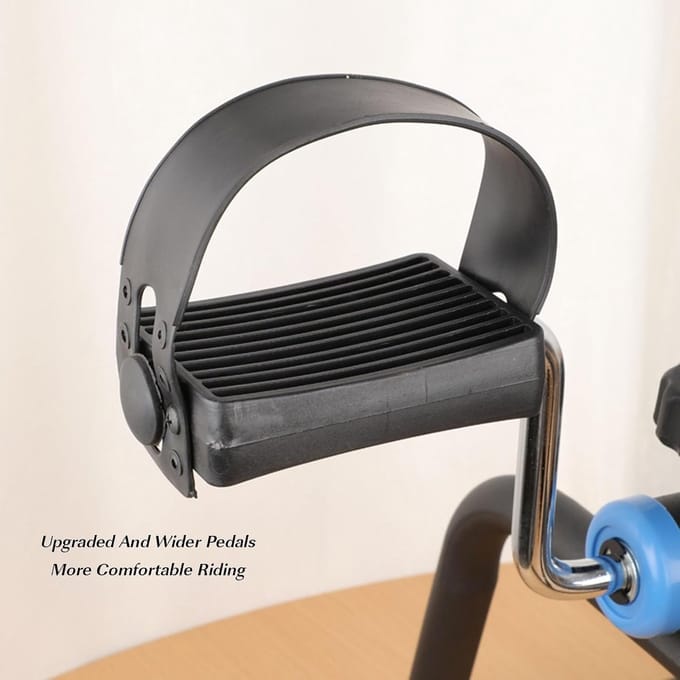 Mini Fiets Trainer - Oefenfiets - Arm Been Training - Verstelbare Weerstand - 42.5 x 40.5 cm - Zwart